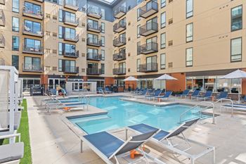 Resort-style pool with sundeck